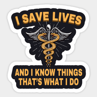 Paramedic First Aid Asclepius Gift Sticker